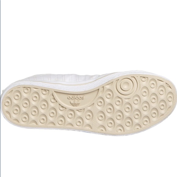 Adidas Honey White & Gold Pinstripe High Tops - Picture 11 of 16